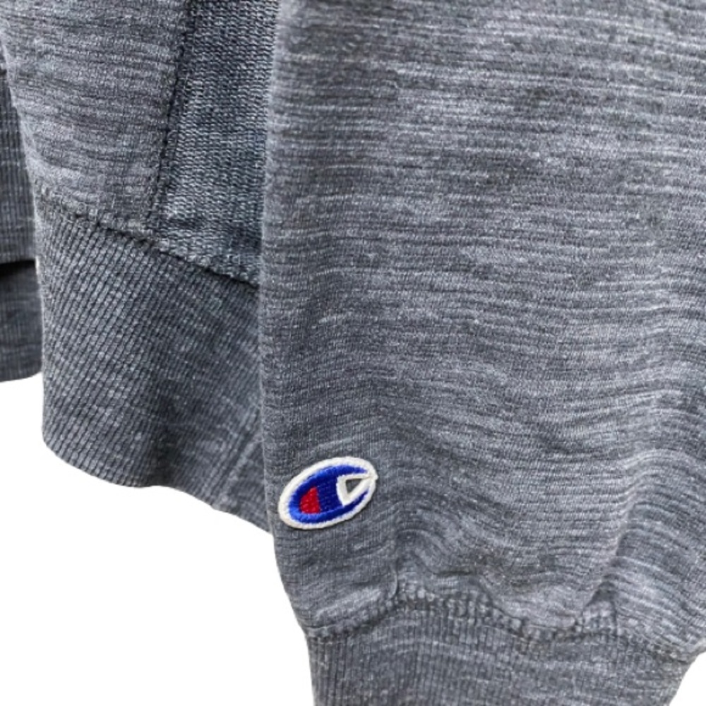 Champion Gray Cotton Blend Long Sleeve Sweatshirt Size XXL Vintage - Picture 4 of 7